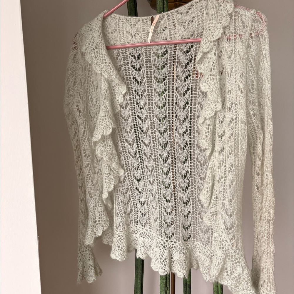 ICE BLUE Lacy Sparkles Sweater